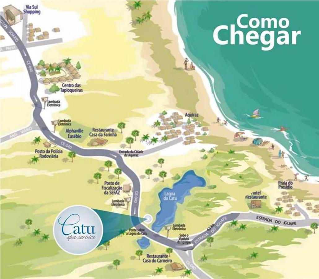 Catu Lake Spa E Resort! Apto Com Lazer Completo! Aquiraz Bagian luar foto